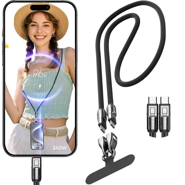 240W USB-C Lanyard Charging Cable