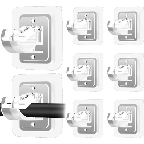 Nail-Free Adjustable Curtain Rod Bracket Holders – Drill-Free & Wall-Safe